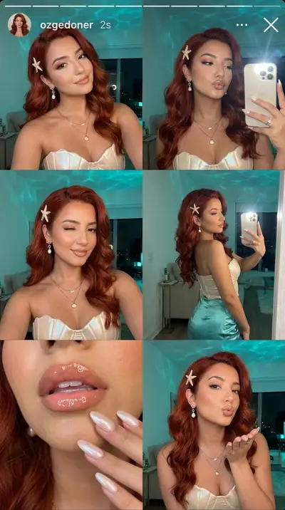 Photorealistic Siren Selfie Collage Prompt