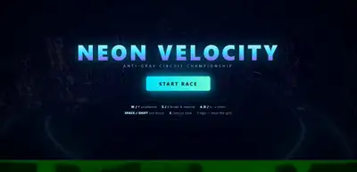 Single-File Three.js Cyberpunk Hovercar Racing Game