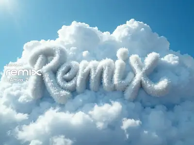 Fluffy white clouds spelling 'text' under sunlight