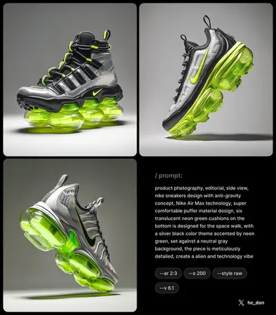 Nike Air Max Anti-Gravity Sneaker Design Prompt