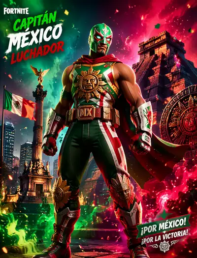 Mexico captain as Fortnite luchador