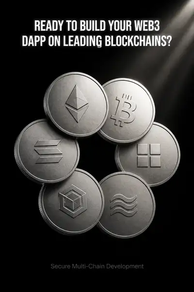 Anúncio de moedas cripto flutuantes para dApp Web3