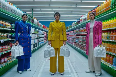 Grocery Store Aisle Photoshoot