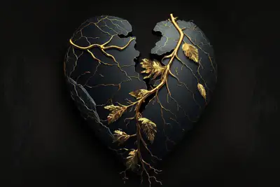Kintsugi Dark Background