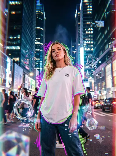 Cyberpunk Urban Fashion Portrait