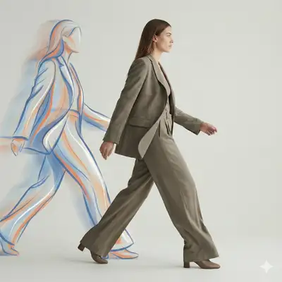Minimalist Fashion Editorial with Abstract Silhouette