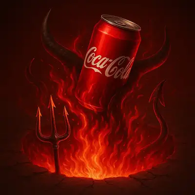Hellfire Coca-Cola Product Shot