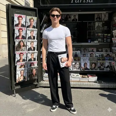 Parisian Street-Style Fashion Portrait