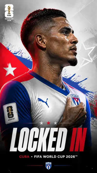 FIFA World Cup 2026 Locked In player poster template