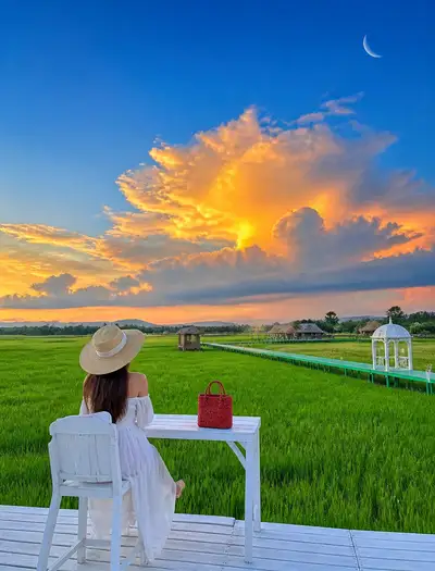 Pastoral Healing Landscape Portrait