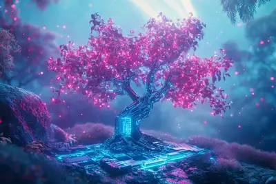 Neon Glow Cyber Jungle Prompt