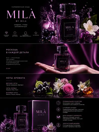 Luxury Perfume Ad Poster Carousel