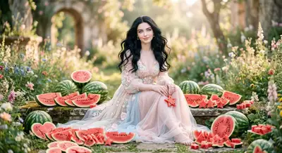 Watermelon Fairy Tale Fashion Editorial