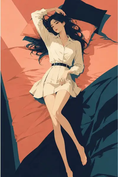 Ilustração de pôster de viagem retrô em estilo de moda japonesa refinado