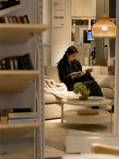 Candid IKEA Showroom Lifestyle Photo