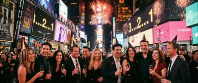 Sitcom Friends at Times Square New Year's Eve