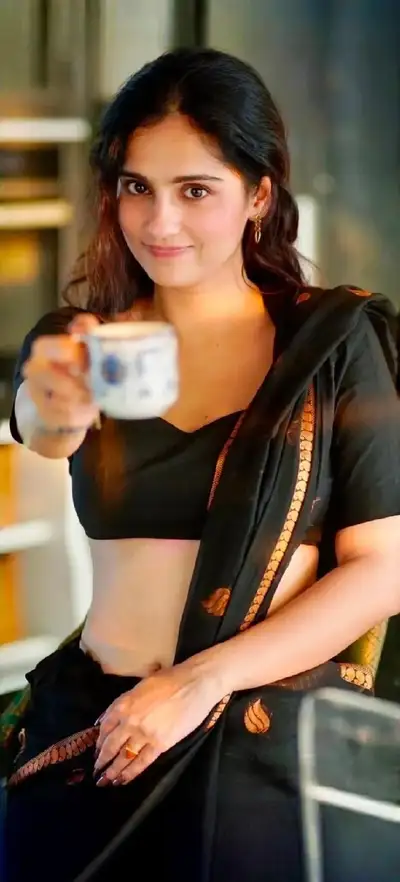 Ultra-Photorealistic Indian Woman Portrait with Teacup