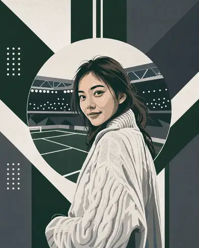 Minimalist Geometric Vector Portrait from Photo