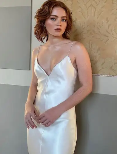 Ethereal Silk Slip Dress Portrait