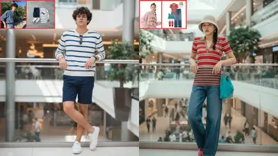 Cinematic Full-Body Shot in Luxury Mall Cafe