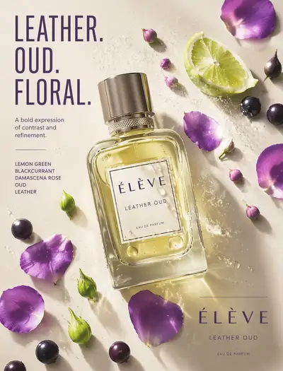 Luxury perfume bottle editorial product shot