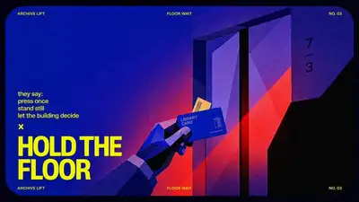 Modelo de pôster meme contrarian cinematográfico low-poly
