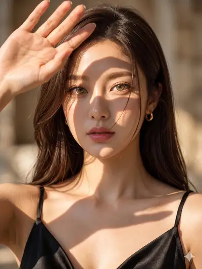 Cinematic Golden Hour Beauty Portrait