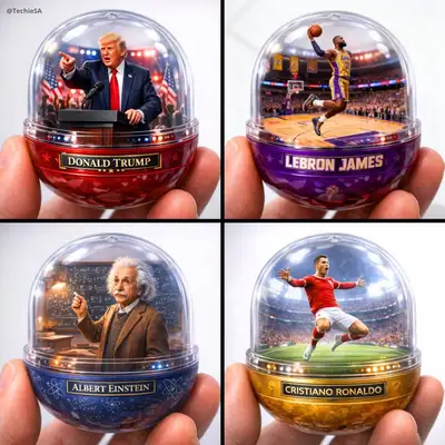 Gashapon-Kapselspielzeug-Diorama einer beliebigen Person