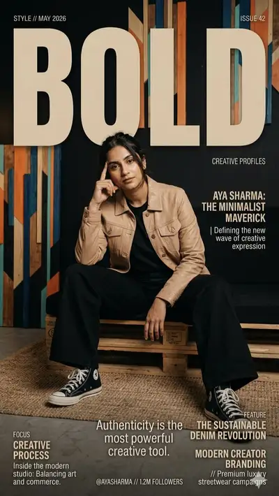 BOLD Magazine Cover: Aya Sharma Creative Profile