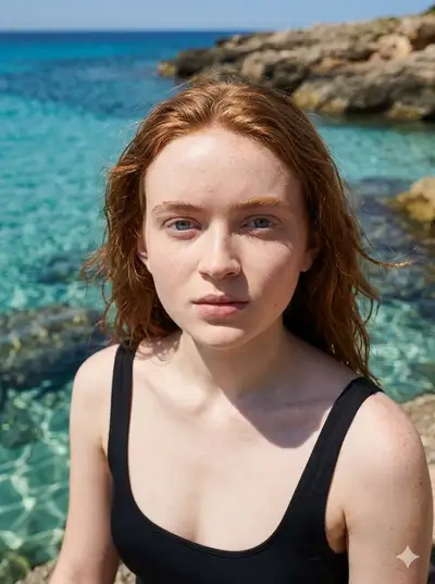 Tropical Lagoon Cinematic Portrait