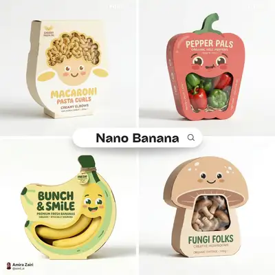 Playful Character-Face Packaging Box Mockup