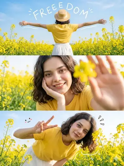 Yellow Mustard Field Photoshoot