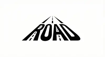Minimalist logo where a word becomes its own object