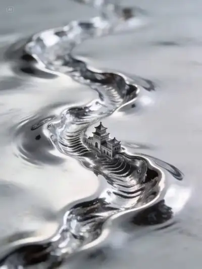 Living Material in Motion - Poetic Surreal Liquid Metal