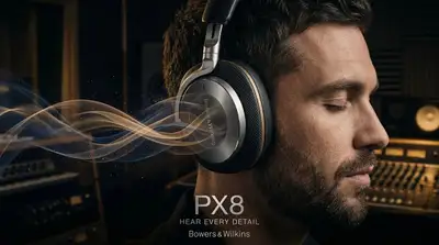 Ultra-Premium Cinematic Ad for Bowers & Wilkins PX8 Headphones