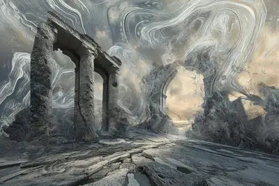 Surrealist Digital Tapestry