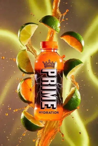Dynamischer Produktfotografie-Prompt für Prime Hydration