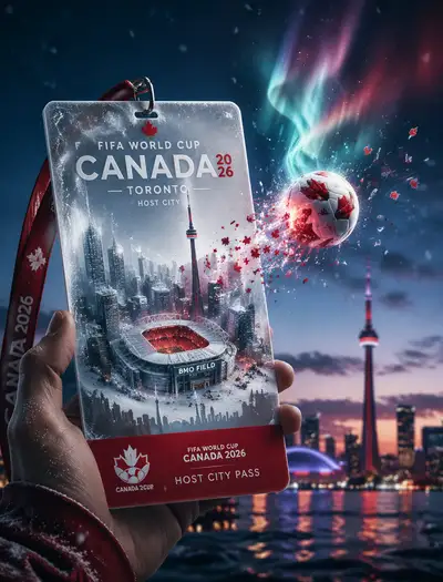 Canada World Cup Fan Pass Poster With Toronto Diorama