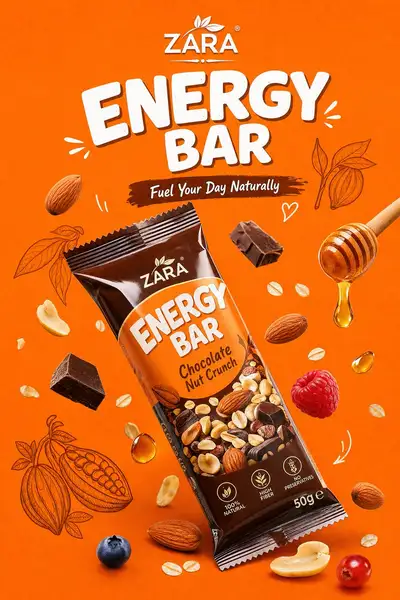Premium FMCG Snack Product Advertising Poster Prompt