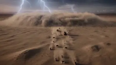 Anime Apocalyptic Sandstorm Convoy
