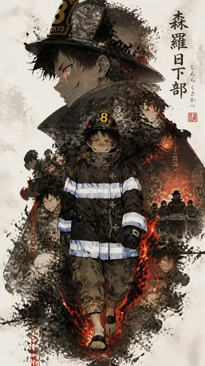 Póster de collage oriental de doble exposición con contorno de silueta