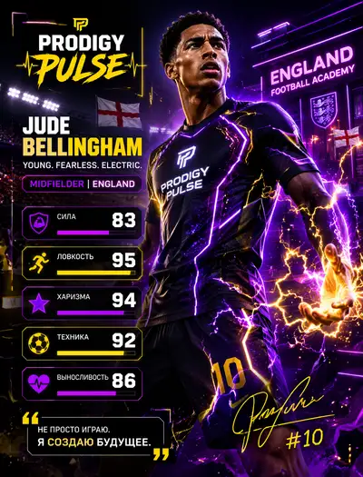 Jude Bellingham prodigy pulse wrestler card