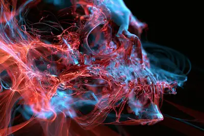 Plantilla de ilustración de energía brillante Liquid-Lumen Veins