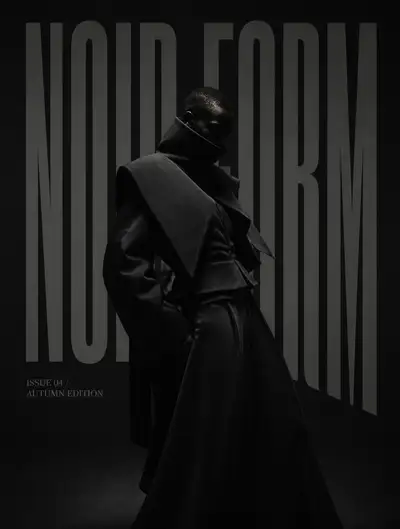 High-Fashion Brutalist Editorial Portrait