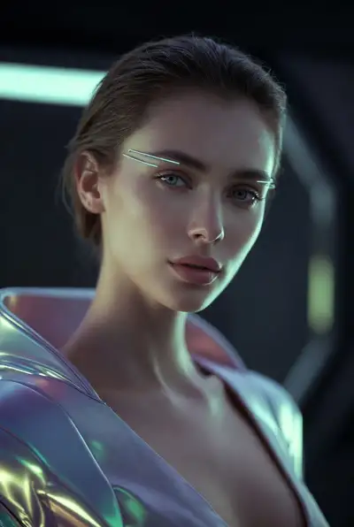 Futuristic Studio Photoshoot Prompt