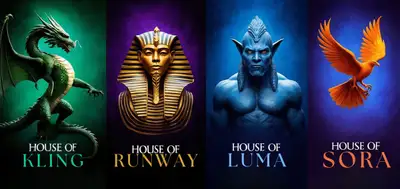 Game of Thrones Style AI House Poster