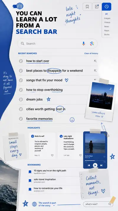 You Can Learn a Lot From a Search Bar Poster