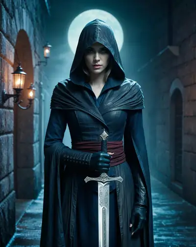 Moody Assassin Portrait Prompt