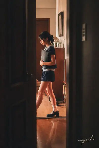 Retrato de Residência Privada Vintage em Azul-Marinho