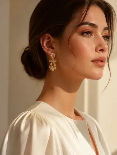 Prompt für luxuriöse Schmuck-Editorial-Fotografie
